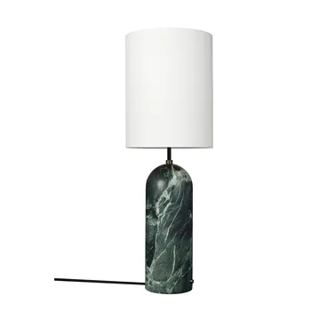 Gravity XL floor lamp - Emerald marble-white - GUBI
