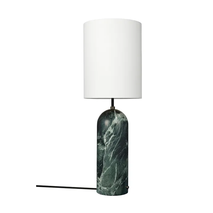 Gravity XL floor lamp - Emerald marble-white - GUBI