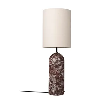 Gravity XL floor lamp - Maroon marble-canvas - GUBI