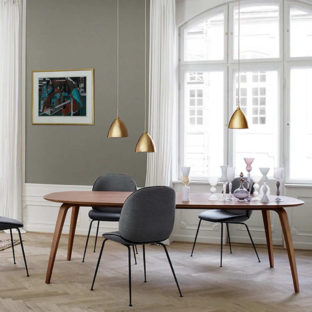 Gubi Elliptical dining table, American walnut GUBI