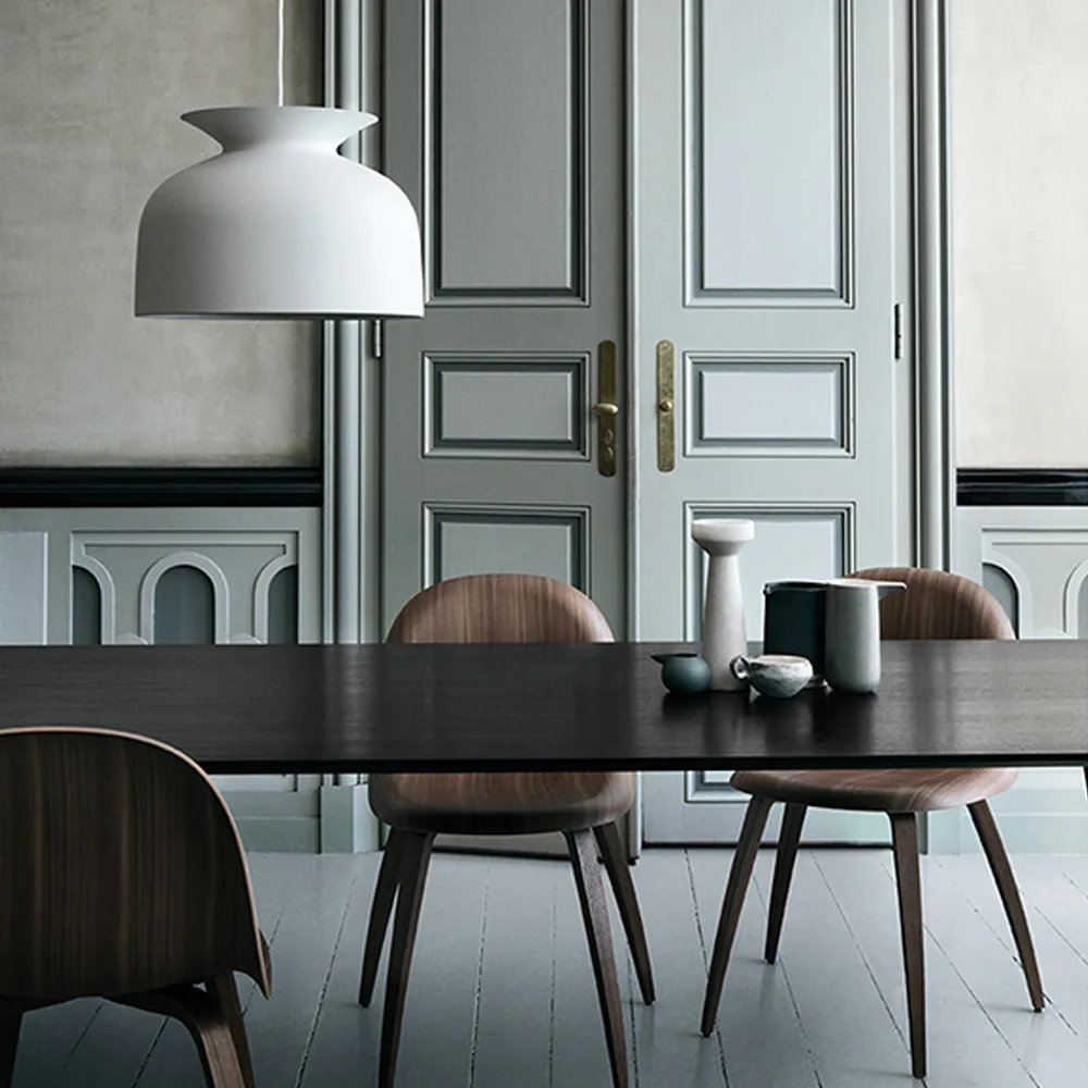 Gubi Elliptical dining table, American walnut GUBI