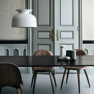 Gubi Elliptical dining table - American walnut - GUBI