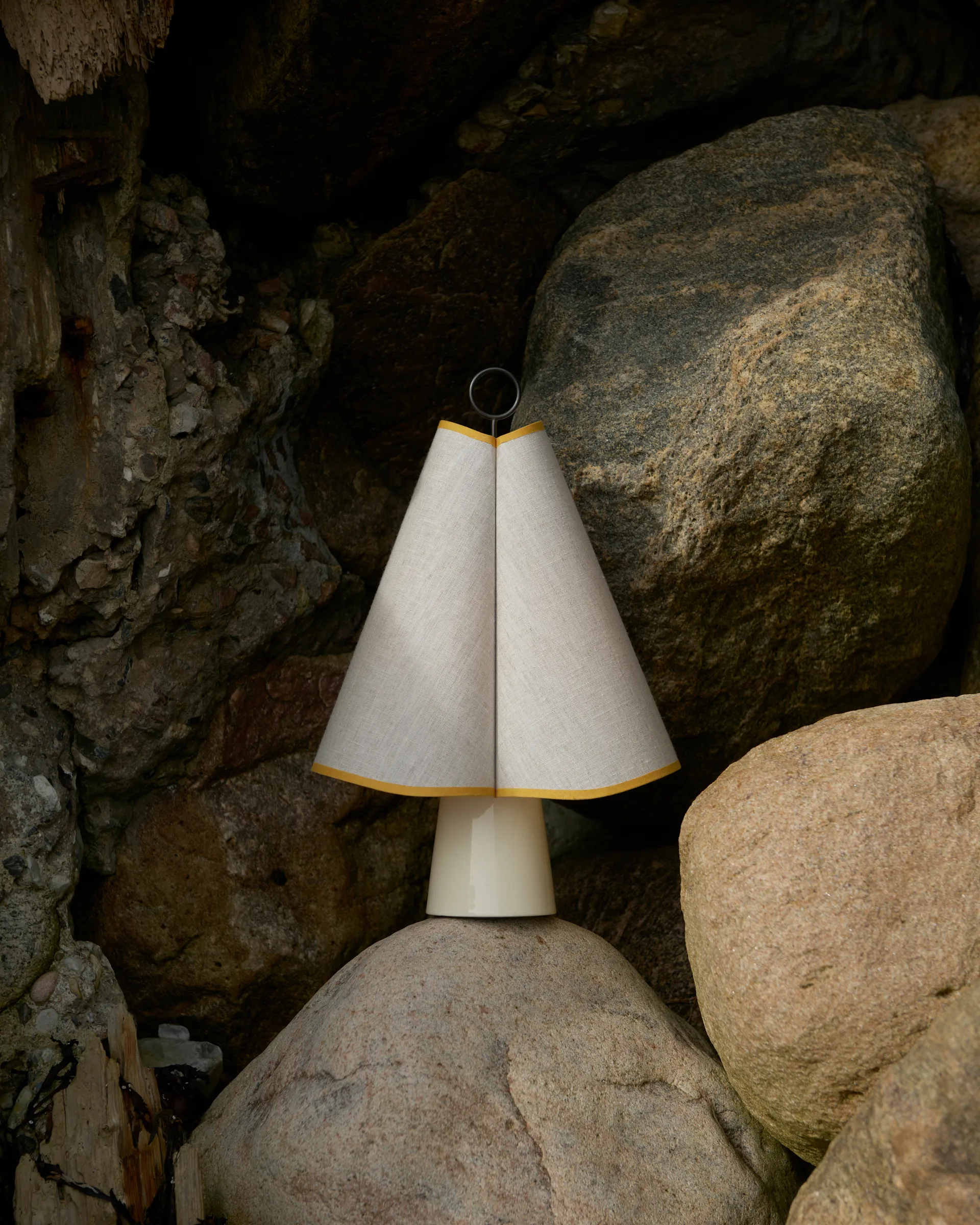 Hornbæk portable table lamp, Poppy yellow GUBI