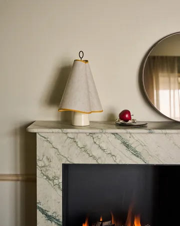 Hornbæk portable table lamp - Poppy yellow - GUBI