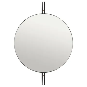 IOI wall mirror Ø80 cm - black - GUBI