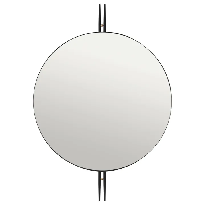 IOI wall mirror Ø80 cm - black - GUBI