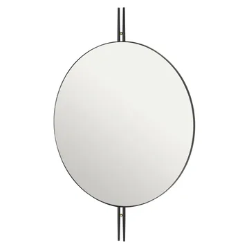 IOI wall mirror Ø80 cm - black - GUBI