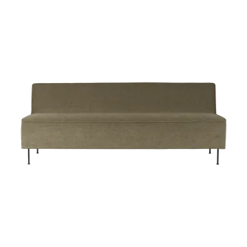 Modern Line 2-seat sofa - Belsuede special FR 002-black - GUBI