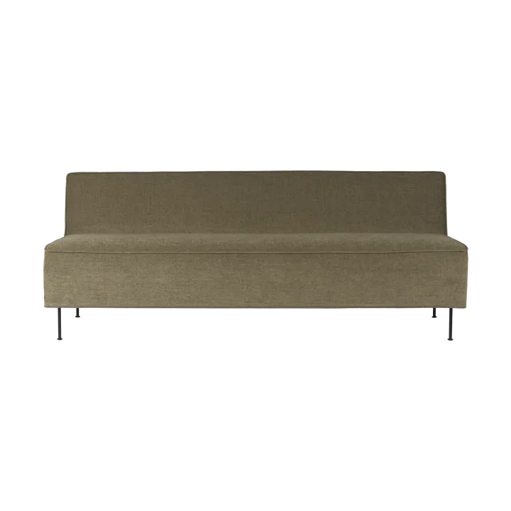 Modern Line 2-seat sofa - Belsuede special FR 002-black - GUBI