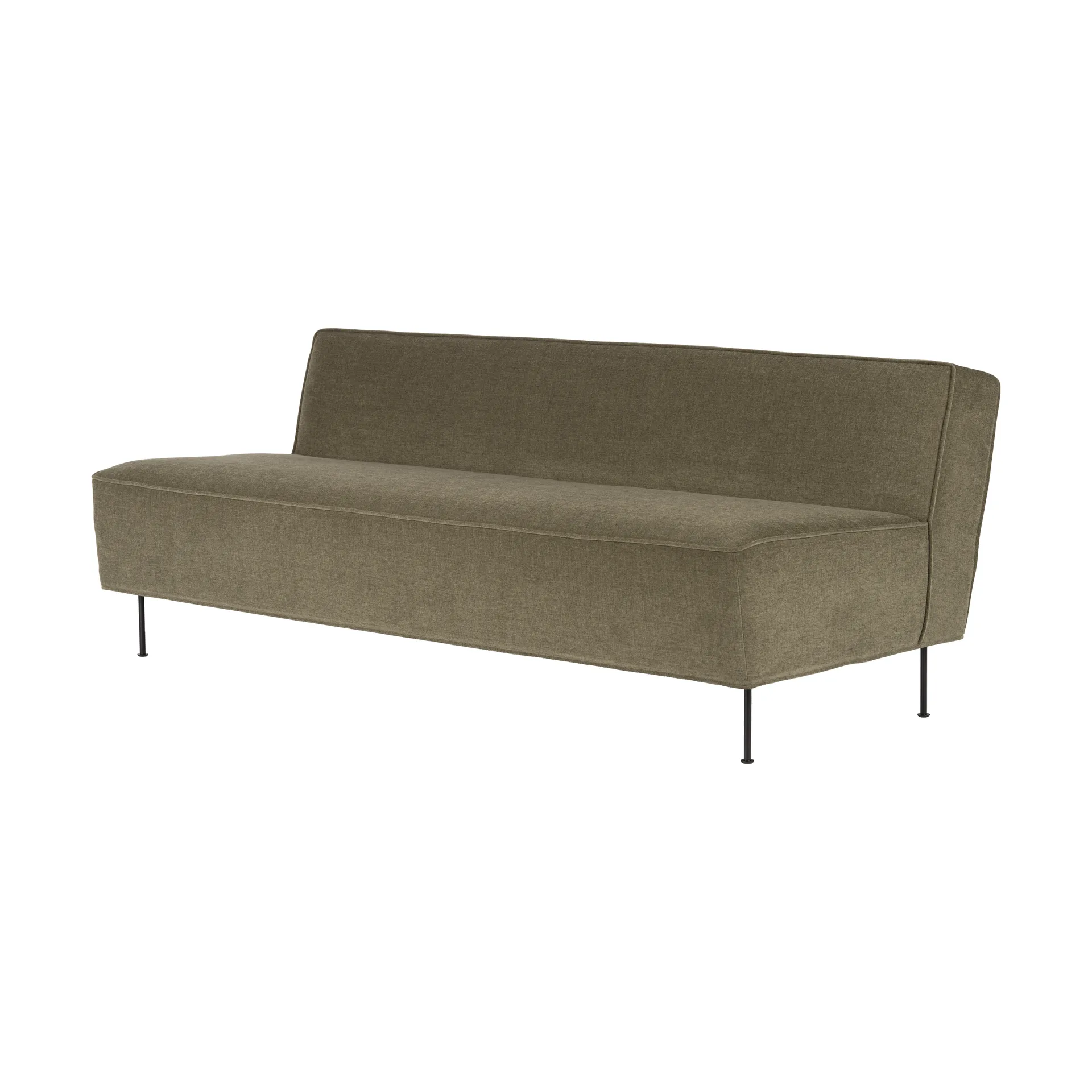 Modern Line 2-seat sofa, Belsuede special FR 002-black GUBI