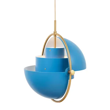 Multi-Lite ceiling lamp - brass-blue - GUBI