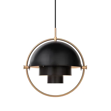 Multi-Lite ceiling lamp - brass-coal black - GUBI