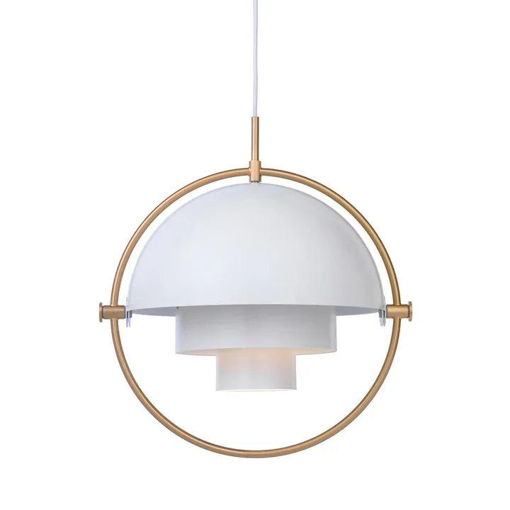 Multi-Lite ceiling lamp - brass-white - GUBI