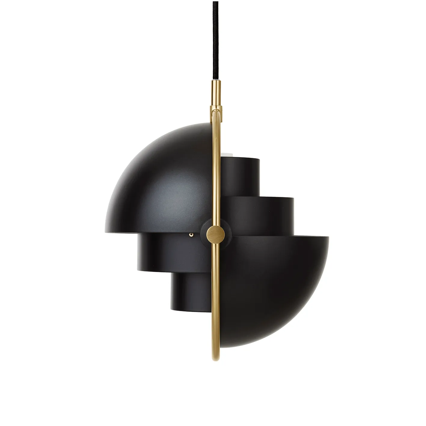 Multi-Lite ceiling lamp small, brass-black GUBI
