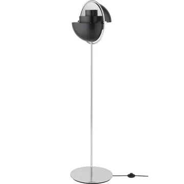 Multi-Lite floor lamp - Chrome-black - GUBI