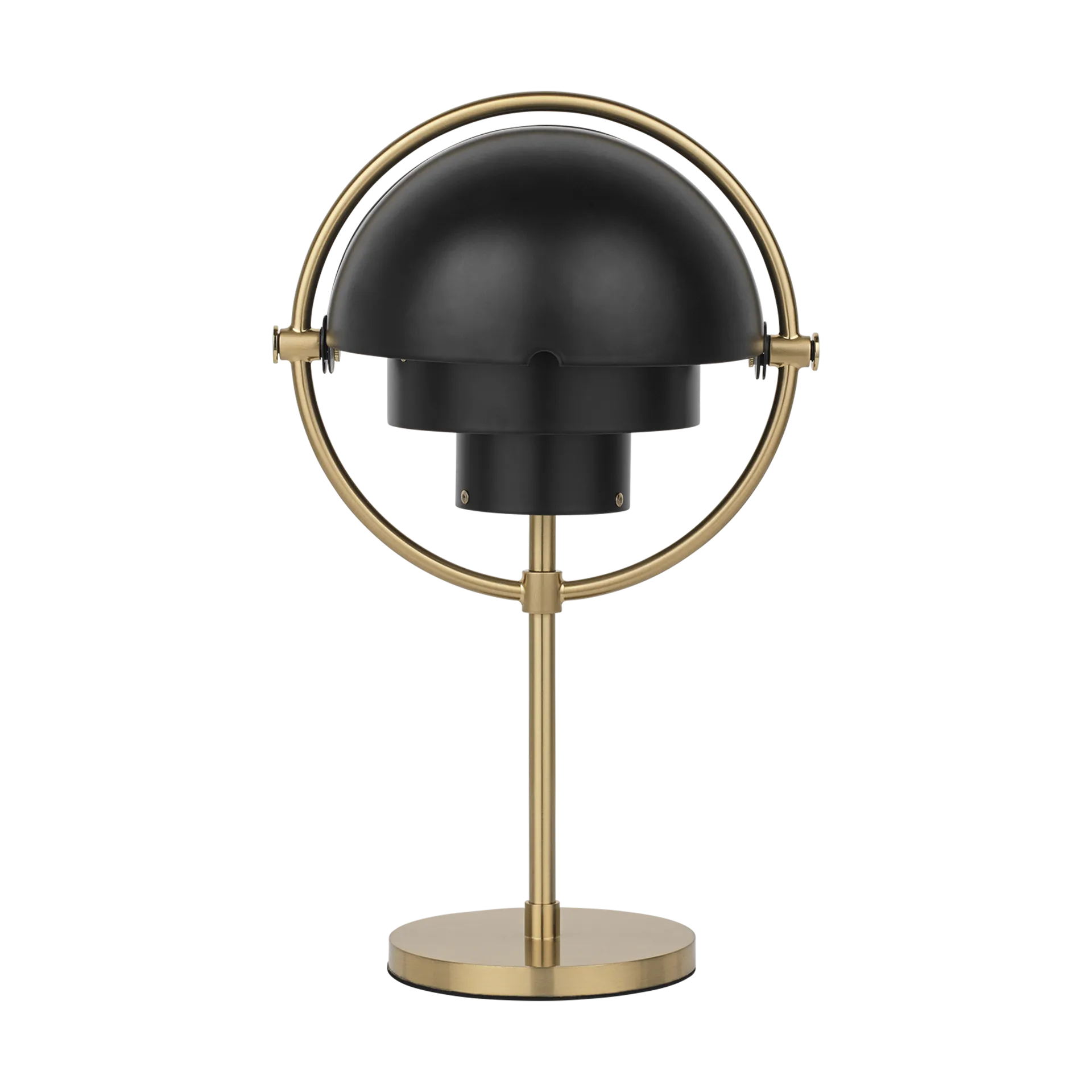 Multi-Lite portable lamp, Black semi matte-brass GUBI