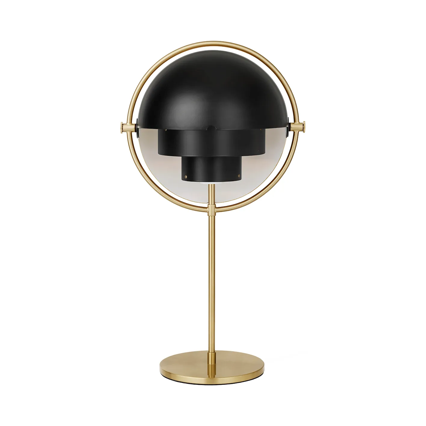 Multi-Lite table lamp, brass-black GUBI