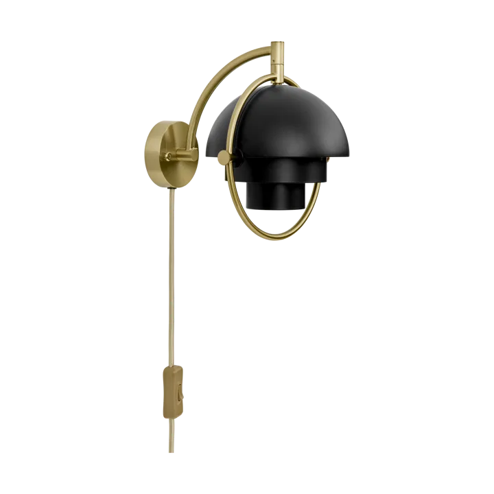 Multi-Lite wall lamp - Black-brass - GUBI