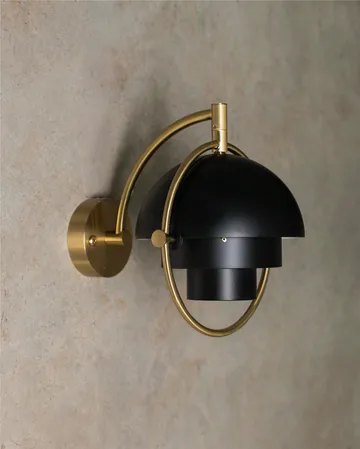 Multi-Lite wall lamp - Black-brass - GUBI