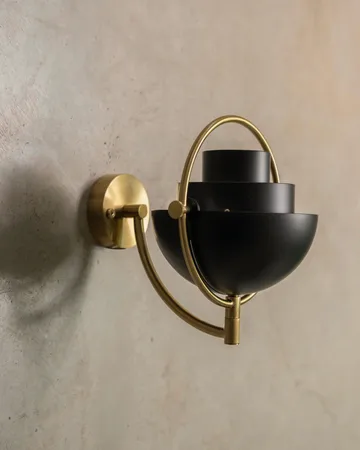 Multi-Lite wall lamp - Black-brass - GUBI