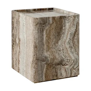 Pietra side table 33x33x40 cm - Lively sepia - GUBI