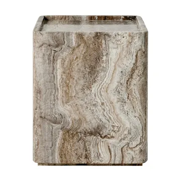 Pietra side table 33x33x40 cm - Lively sepia - GUBI
