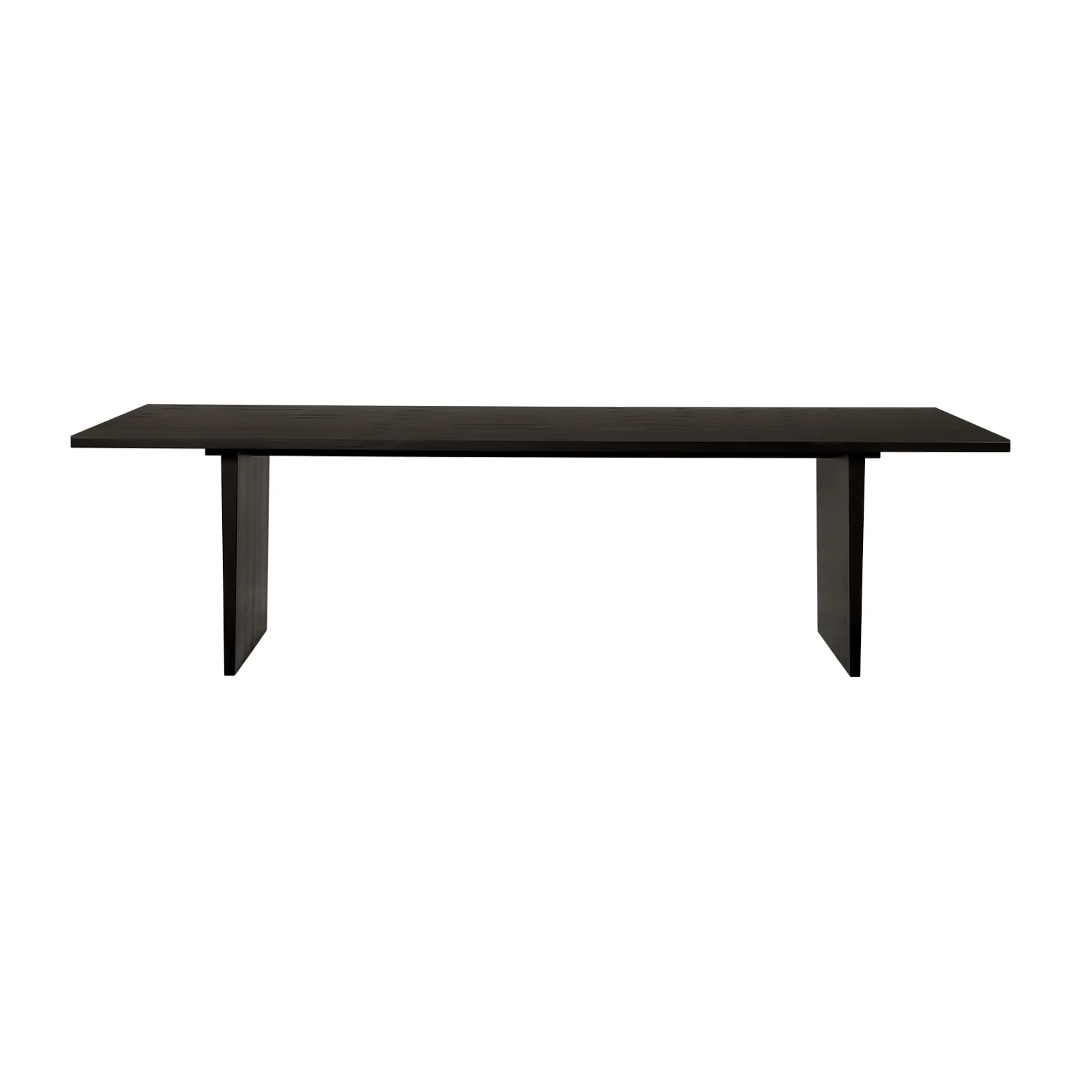 Private dining room table 100x260 cm, Brown-black stained oak GUBI