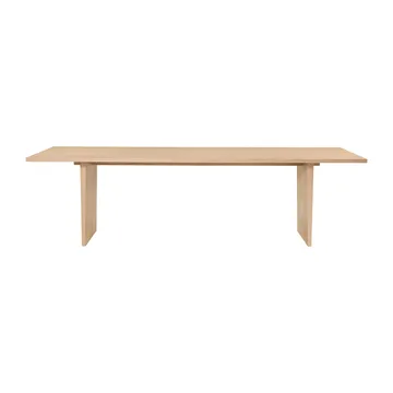 Private dining room table 100x260 cm - Light-stained oak - GUBI