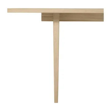 Private dining room table 100x260 cm - Light-stained oak - GUBI