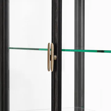Private display cabinet - Glass. brown-black stained oak - GUBI