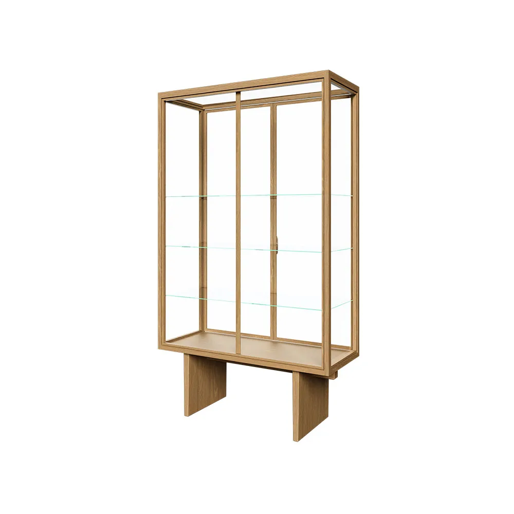 Private display cabinet, Glass. light stained oak GUBI