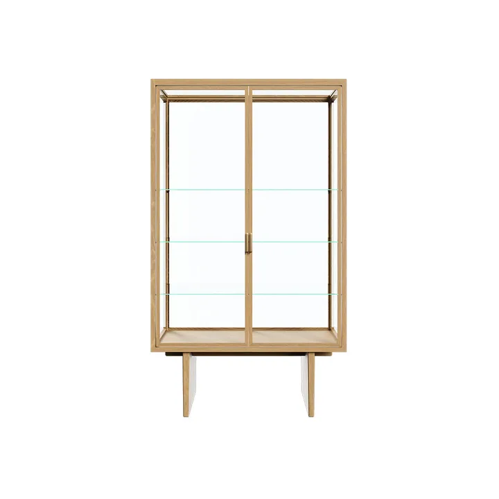 Private display cabinet - Glass. light stained oak - GUBI