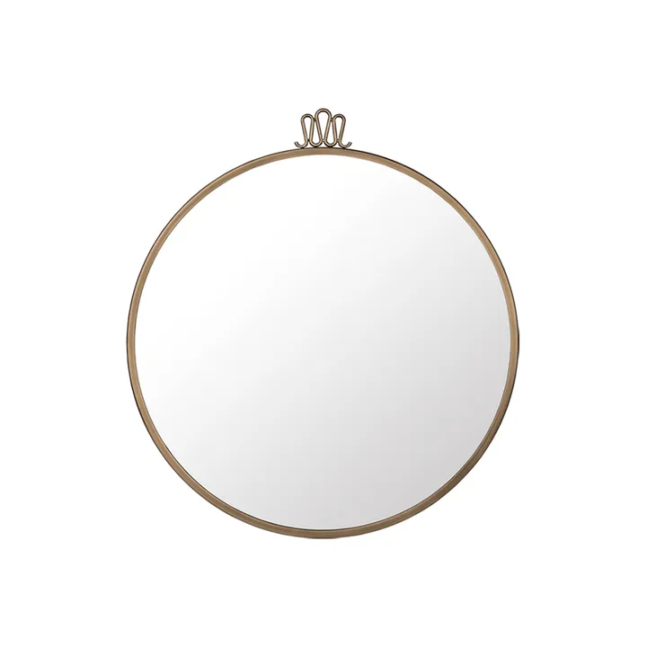 Randaccio Mirror - Antique brass, medium - GUBI