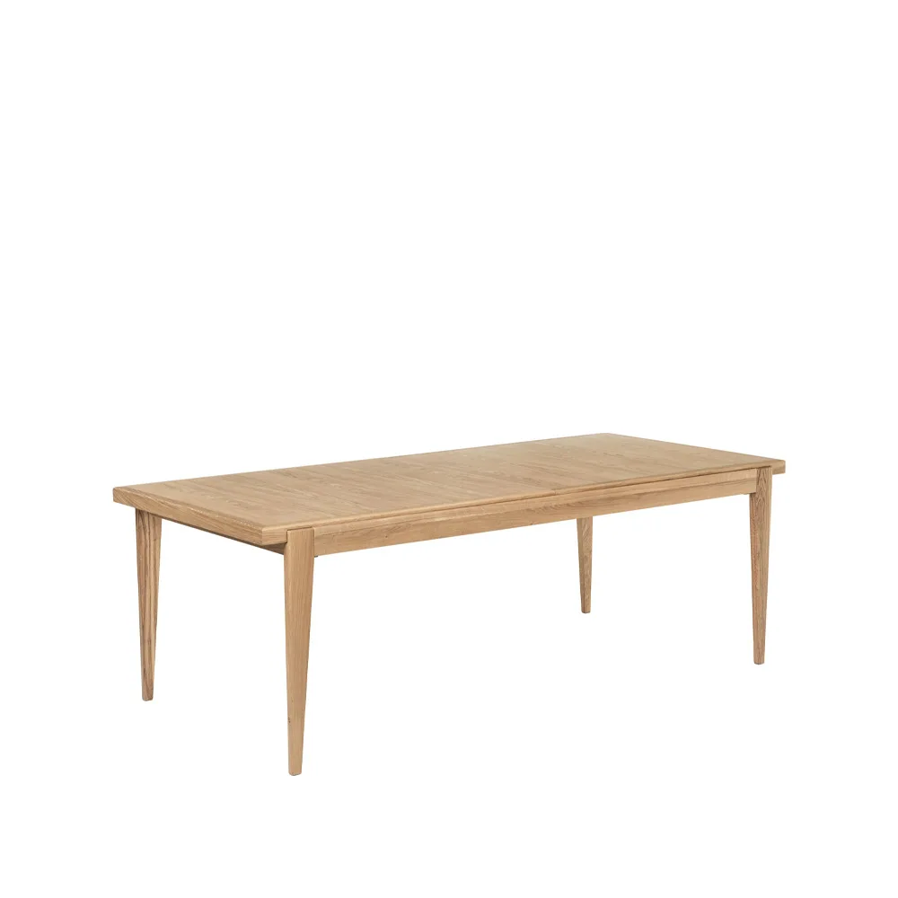 S-table dining table, Oak matte lacqured. extendable GUBI