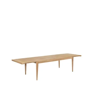 S-table dining table - Oak matte lacqured. extendable - GUBI