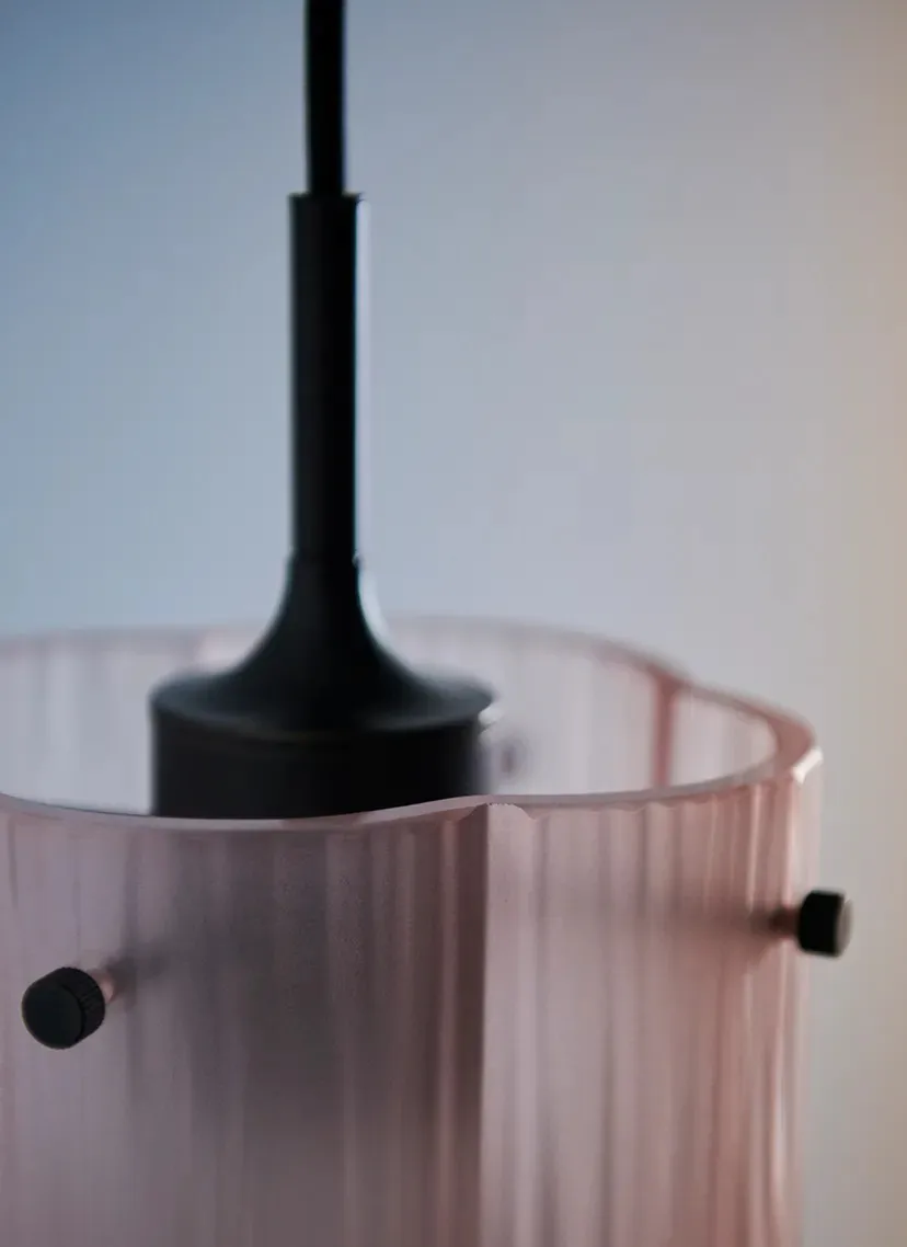 Seine pendant lamp Ø17.2 cm, Brass-coral GUBI