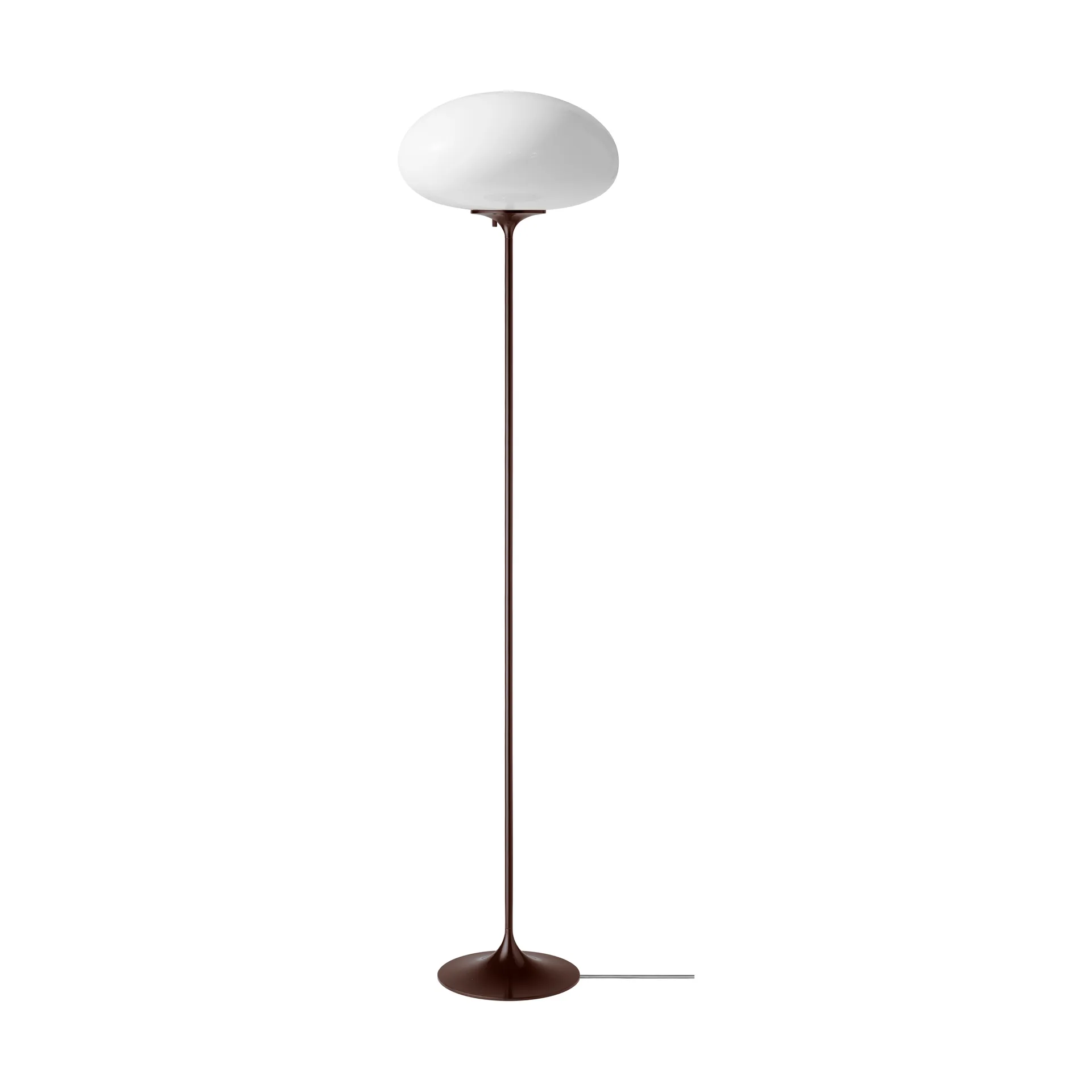 Stemlite floor lamp, Black red-opal glass, 150 cm GUBI