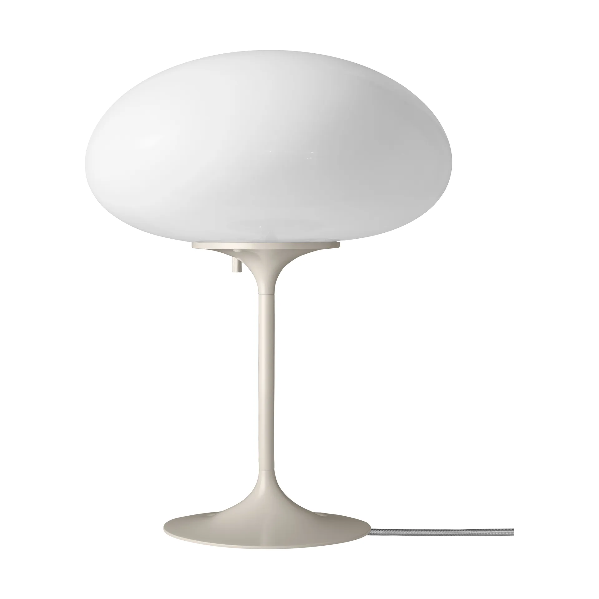 Stemlite Table lamp, Pebble grey-opal glass, 42 cm GUBI