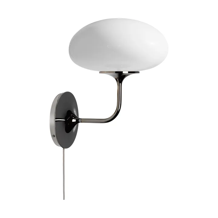 Stemlite wall lamp - Black chrome-opal glass - GUBI
