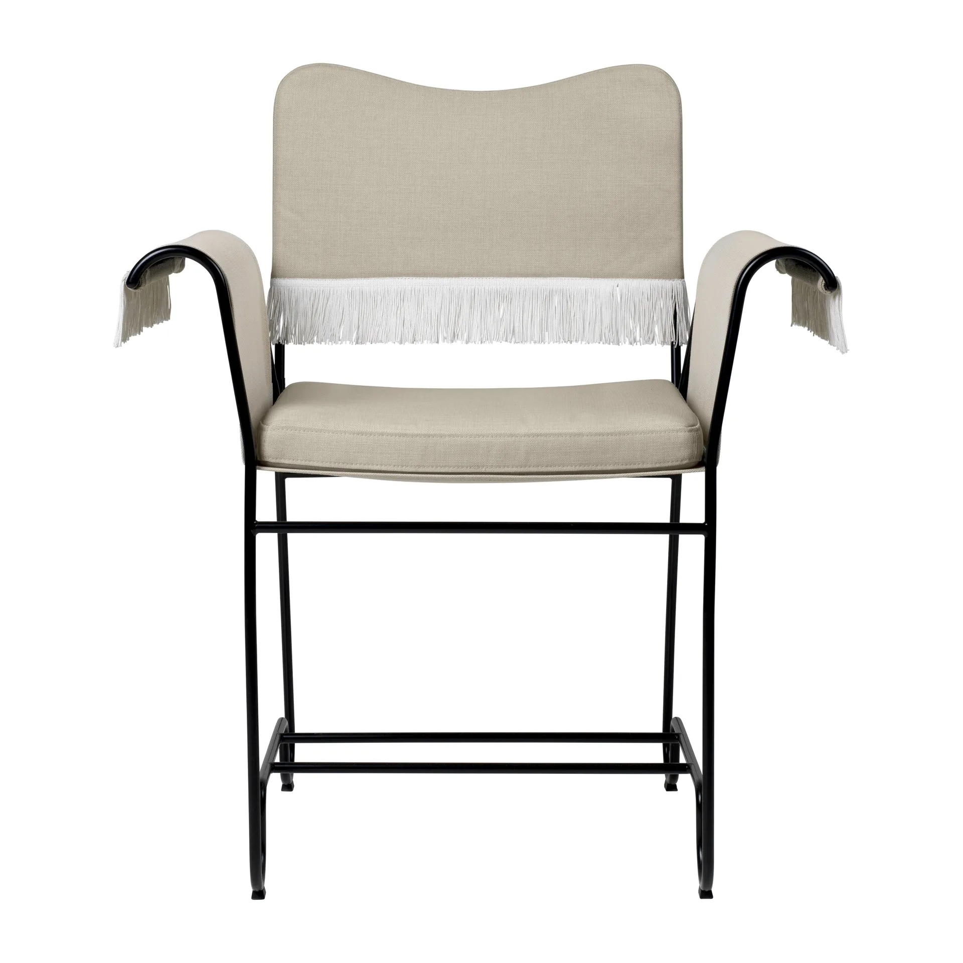 Tropique chair with fringe, Black-Leslie 12 GUBI