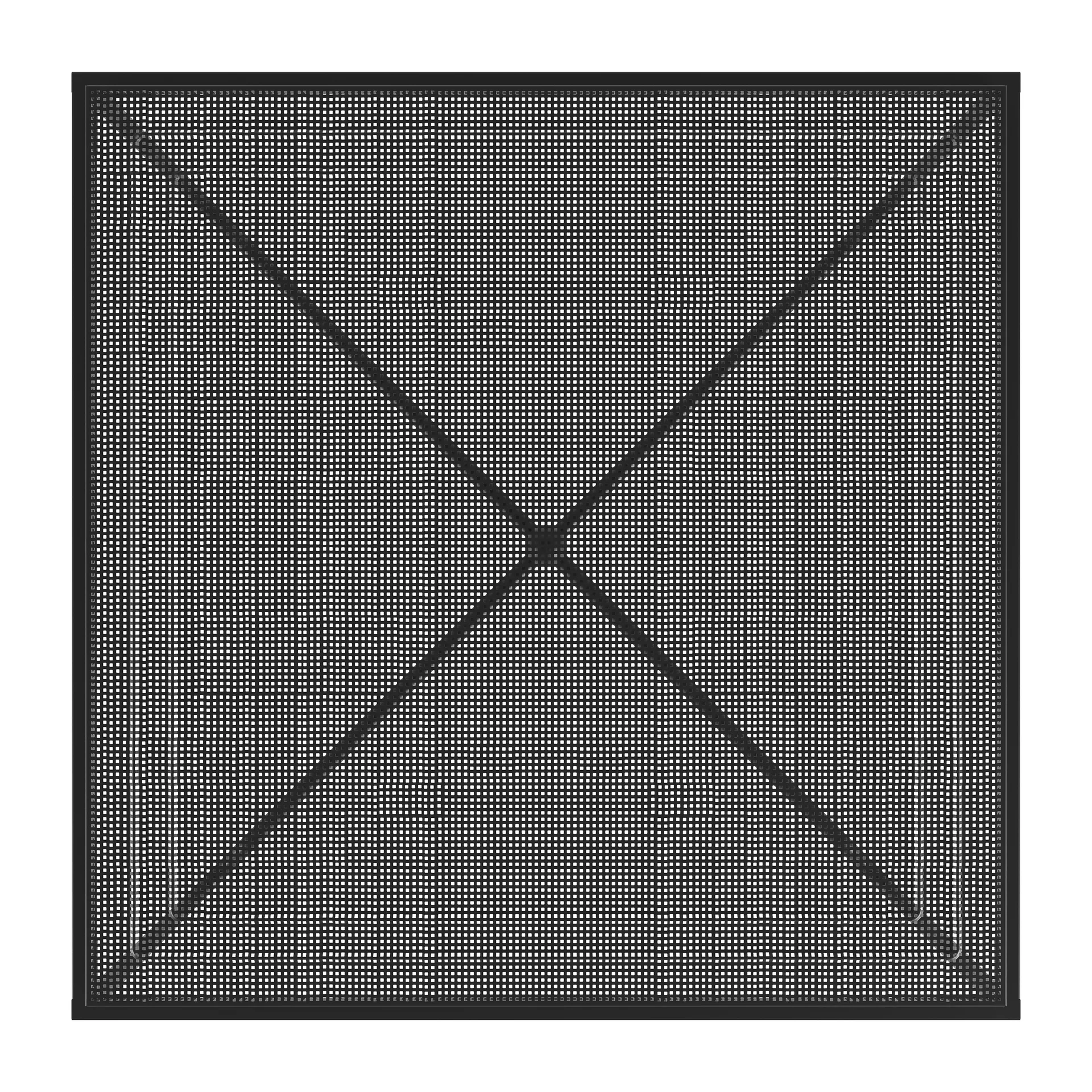 Tropique table 90x90x75 cm, Classic black GUBI
