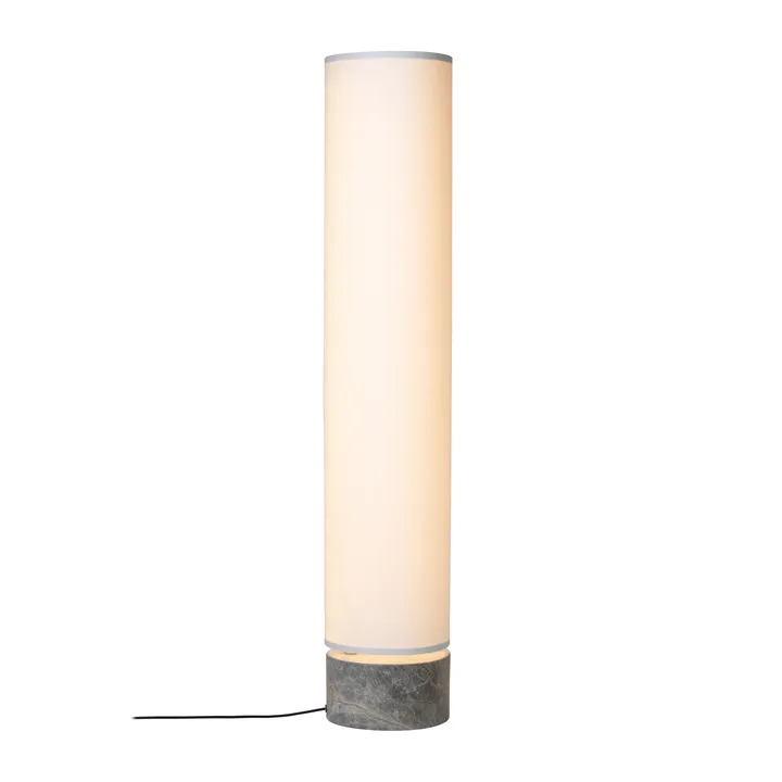 Unbound floor lamp 120 cm - White-grey marble - GUBI