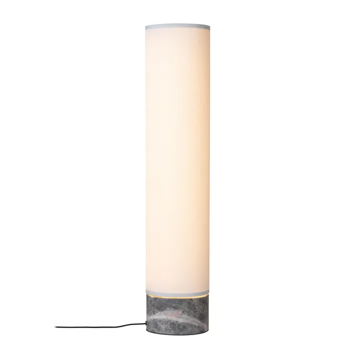 Unbound floor lamp 80 cm - White-grey marble - GUBI