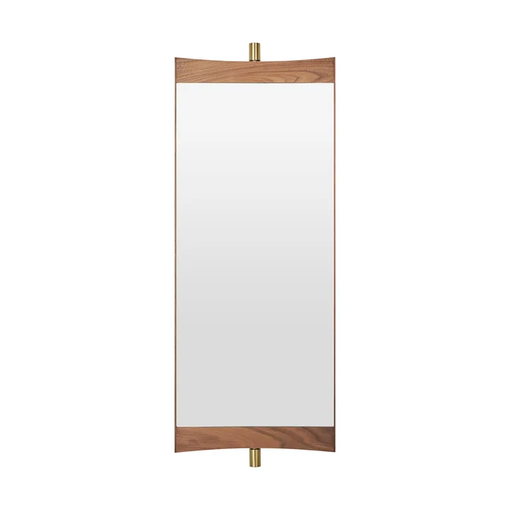 Vanity mirror 1 - Walnut-brass - GUBI