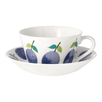 Prunus teacup with saucer Ø15,3 cm - 25 cl - Gustavsbergs Porslinsfabrik