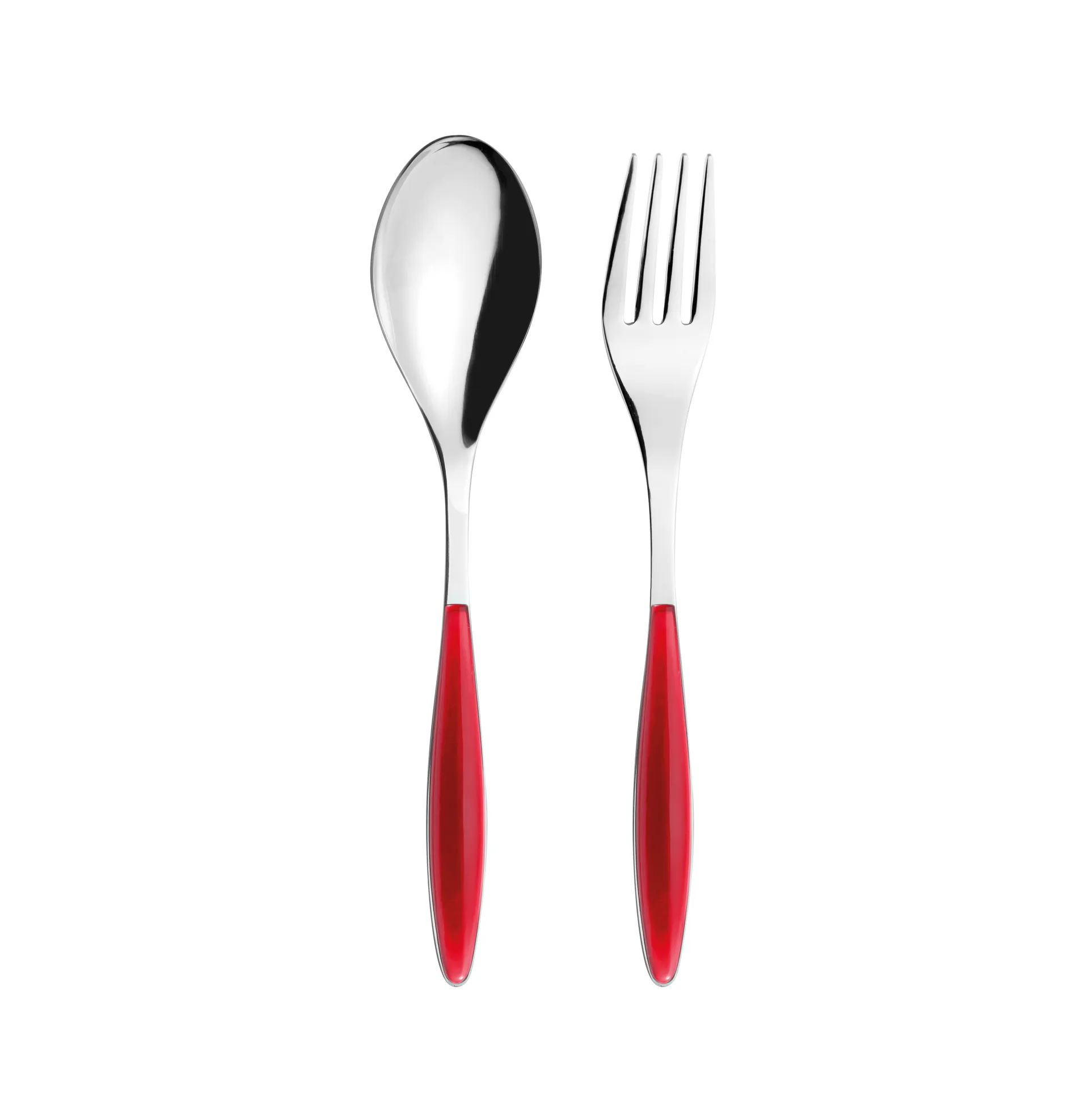 Feeling serving utensils, Clear red, 2 pieces Guzzini