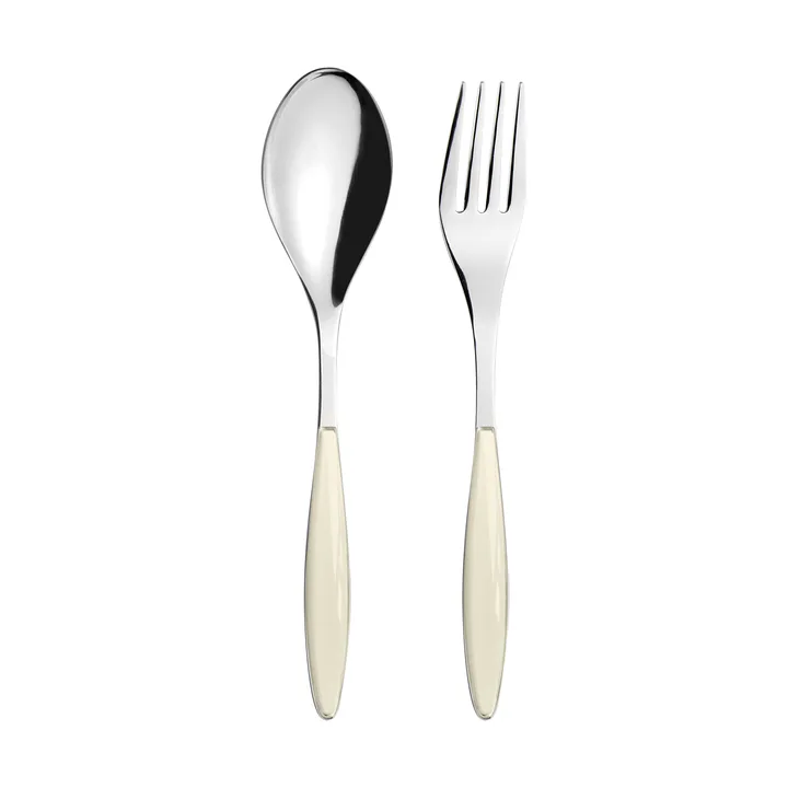 Feeling serving utensils - Cream, 2 pieces - Guzzini