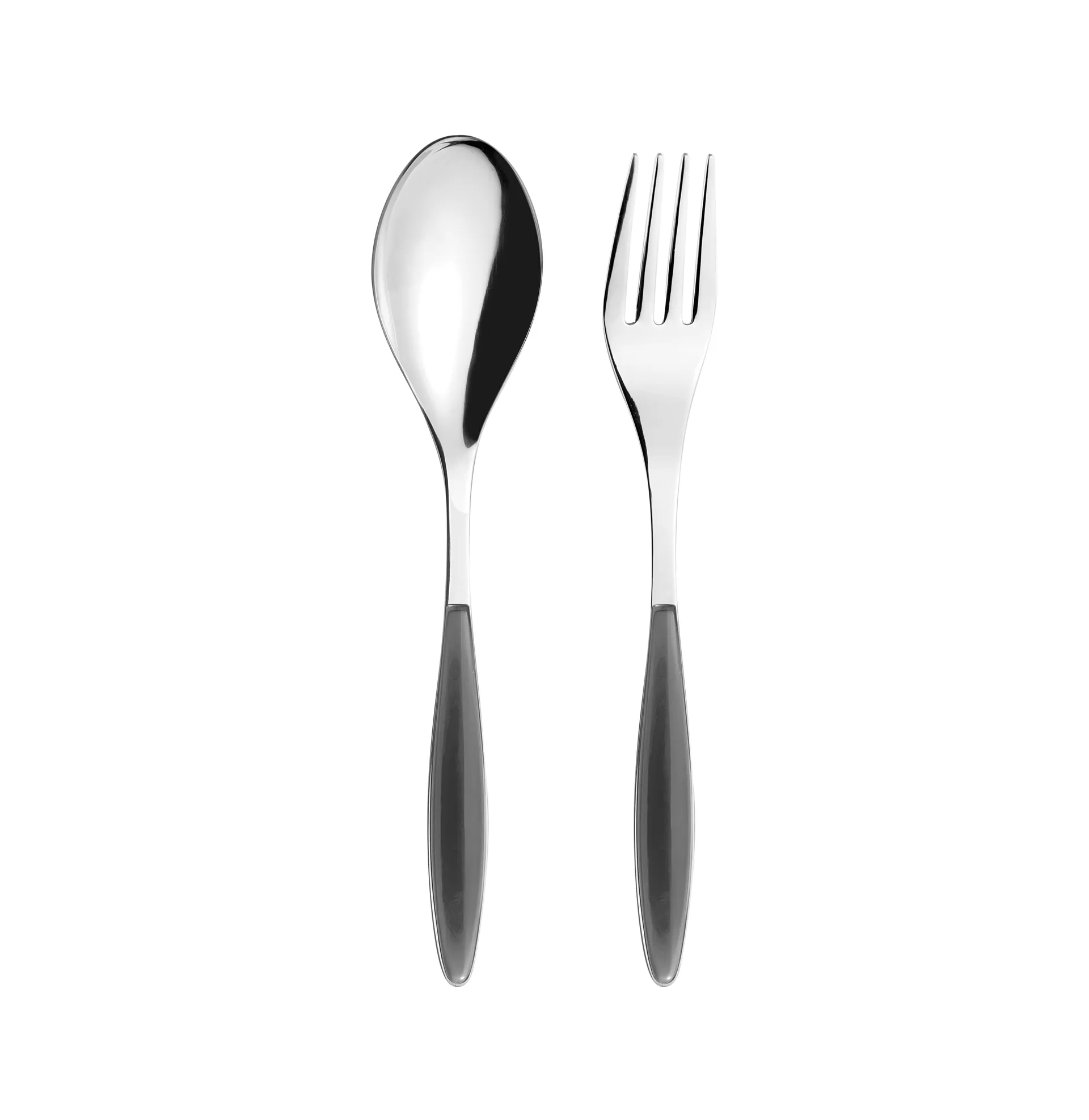Feeling serving utensils, Grey, 2 pieces Guzzini