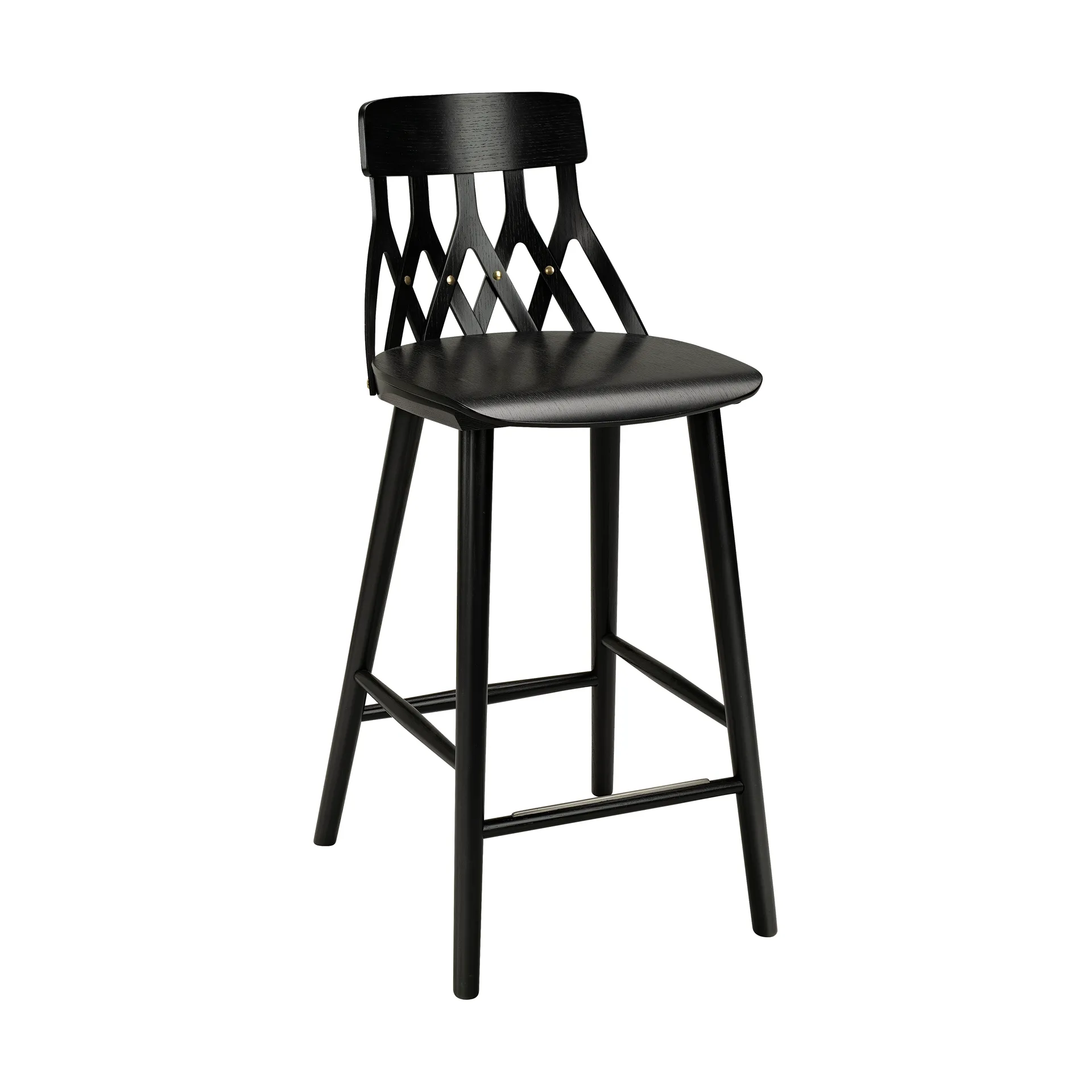 Y5 bar stool 74 cm, Stained black ash Hans K