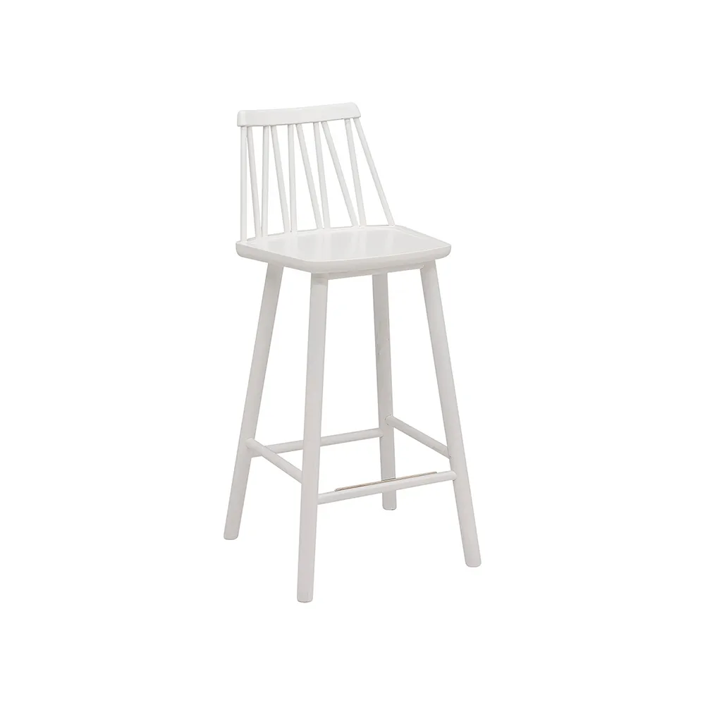 ZigZag bar stool 63 cm, White Hans K